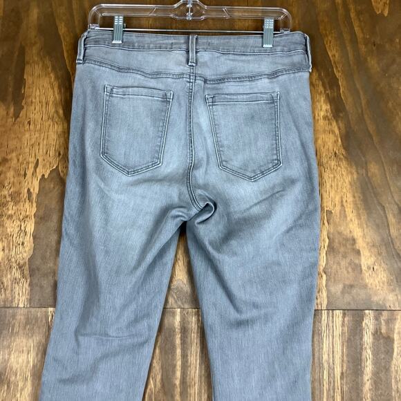 Athleta Womens Jeans Gray Denim Sculptek Mid Rise Slim Stretch 8 - Picture 11 of 12